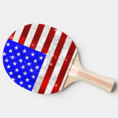 Vlag van de VS Tafeltennisbatje (Zijkant)