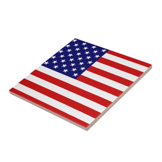 Vlag van de VS Tegeltje (Zijkant)
