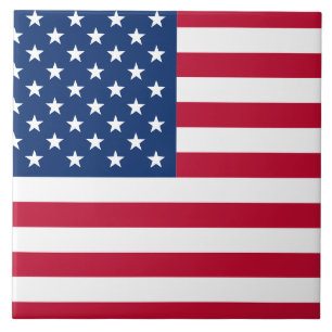 Vlag van de VS Tegeltje
