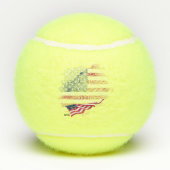 Vlag van de VS Tennisballen (Achterkant)