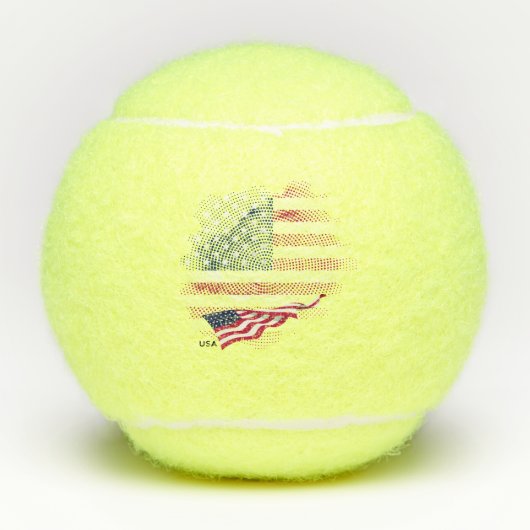 Vlag van de VS Tennisballen (Voorkant)