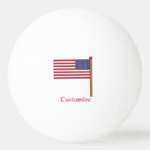Vlag van de VS Thunder_Cove Pingpongbal (Achterkant)