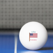 Vlag van de VS Thunder_Cove Pingpongbal (Net)