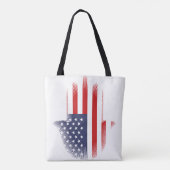 Vlag van de VS Tote Bag (Achterkant)
