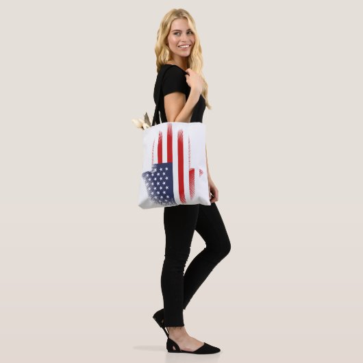 Vlag van de VS Tote Bag (Op model)
