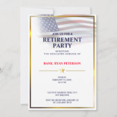 Vlag van de VS | Transparant | Gouden frame | Luxe Kaart (Voorkant)