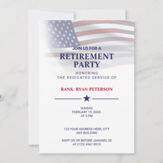 Vlag van de VS | Transparante Gradiënt | Klasse Wi Kaart (Voorkant)