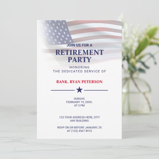 Vlag van de VS | Transparante Gradiënt | Klasse Wi Kaart (Staand voorkant)