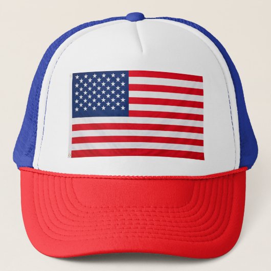 Vlag van de VS Trucker Pet (Voorkant)