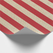Vlag van de VS van namaak jute Cadeaupapier (Hoek)