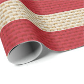 Vlag van de VS van namaak jute Cadeaupapier (Rol Hoek)