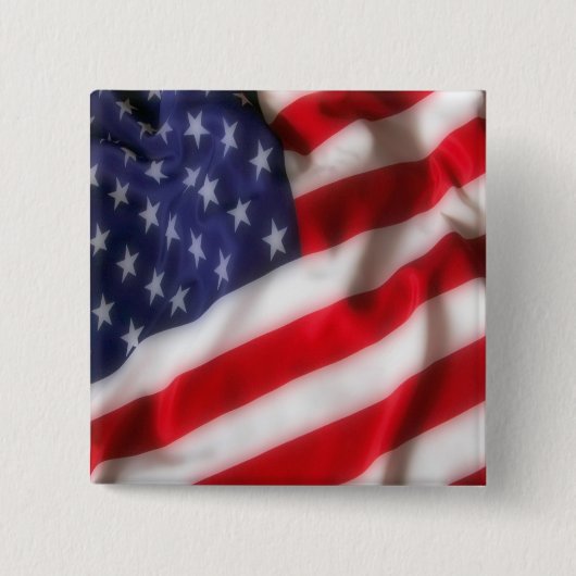 Vlag van de VS Vierkante Button 5,1 Cm (Voorkant)