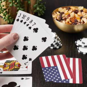 Vlag van de VS, vlag van Amerika, Amerikaanse vlag Pokerkaarten
