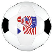 Vlag van de VS Voetbal (Gedraaid)