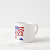 Vlag van de VS Voetbal Espresso Kop (Voorkant rechts)