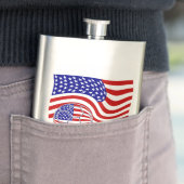 Vlag van de VS Voetbal Heupfles (Voorbeeld)