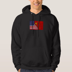 vlag van de VS voor de Chinese Amerikanen Hoodie