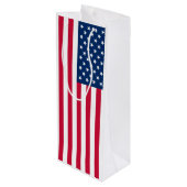 Vlag van de VS wijncadeautas Wijn Cadeautas (Achterkant Gekanteld)