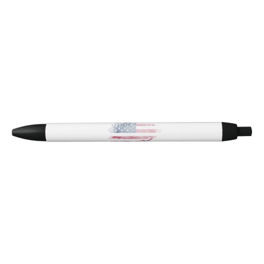 Vlag van de VS Zwarte Inkt Pen (Voorkant)