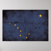 Vlag van de Weathered Alaska Poster (Voorkant)