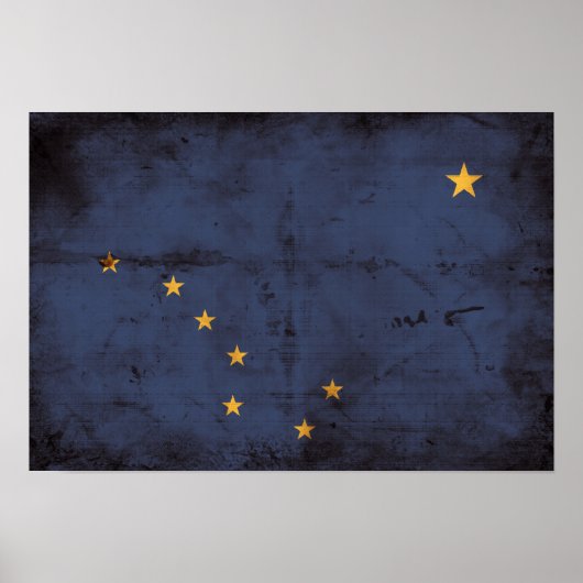 Vlag van de Weathered Alaska Poster (Voorkant)