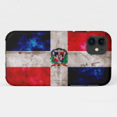 Vlag van de Weatherische Dominicaanse Republiek Case-Mate iPhone Case (Achterkant (horizontaal))