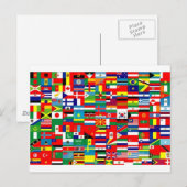 VLAG VAN DE WERELD BRIEFKAART (Voorkant / Achterkant)