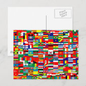 VLAG VAN DE WERELD BRIEFKAART (Voorkant / Achterkant)