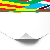 VLAG VAN DE WERELD POSTER (Hoek)