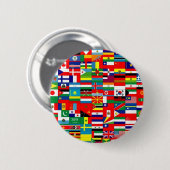 VLAG VAN DE WERELD RONDE BUTTON 5,7 CM (Voorkant /achterkant)