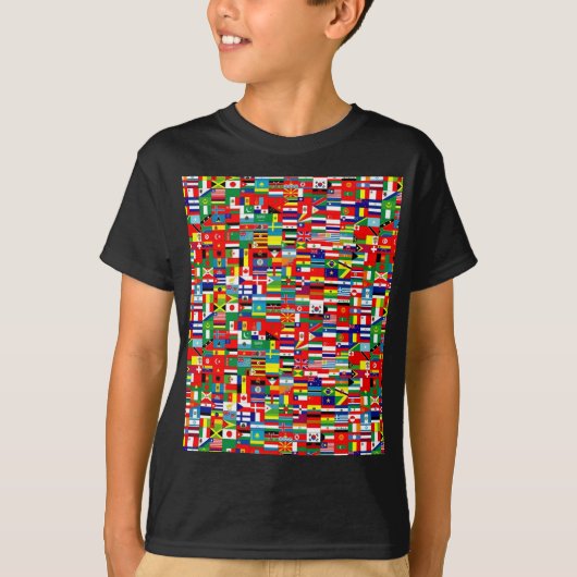 VLAG VAN DE WERELD T-SHIRT (Voorkant)