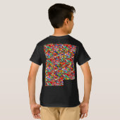 VLAG VAN DE WERELD - voor- en achtergedrukt T-shirt (Achterkant volledig)
