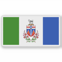 Vlag van de Yukon provincie, Canada Sticker