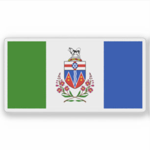 Vlag van de Yukon provincie, Canada Sticker