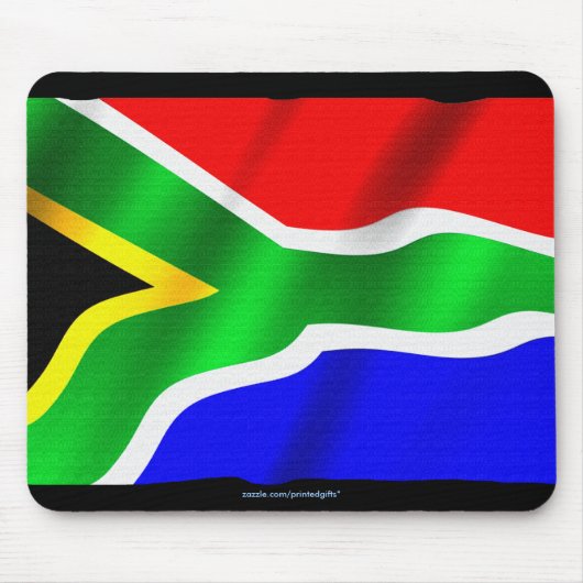 Vlag van de Zuid-Afrikaanse Patriottische Wereldvl Muismat (Voorkant)