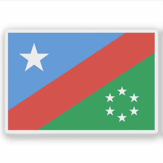 Vlag van de Zuidwestelijke Staat van Somalië Sticker (Voorkant)