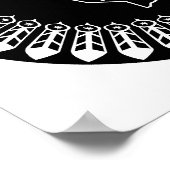 Vlag van de Zwarte Voeten Natie Poster (Hoek)