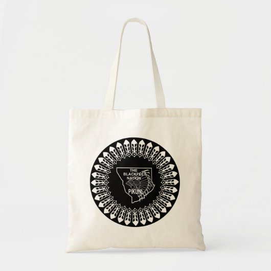 Vlag van de Zwarte Voeten Natie Tote Bag (Voorkant)