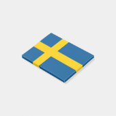 Vlag van de Zweedse Post-it® notes (Schuin)