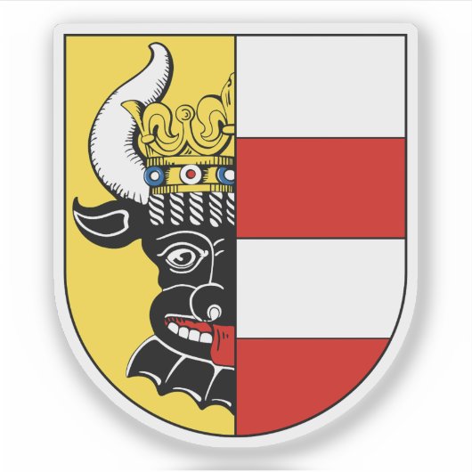 Vlag van de Zweedse Wismar Dominion, Zweden Sticker (Voorkant)