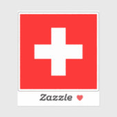 Vlag van de Zwitserse Confederatie Sticker (Vel)