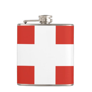 Vlag van de Zwitserse Vinylwikkel Heupfles
