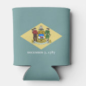Vlag van Delaware Blikjeskoeler (Achterkant)