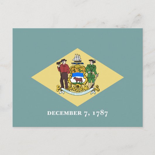 Vlag van Delaware Briefkaart (Voorkant)