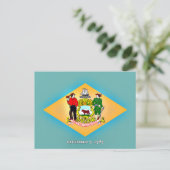 Vlag van Delaware Briefkaart (Staand voorkant)