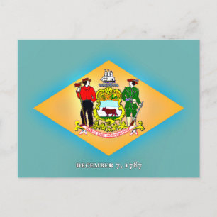 Vlag van Delaware Briefkaart