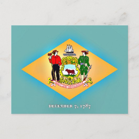Vlag van Delaware Briefkaart (Voorkant)