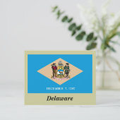 vlag van Delaware Briefkaart (Staand voorkant)