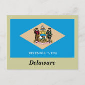 vlag van Delaware Briefkaart (Voorkant)
