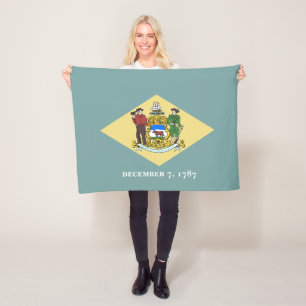 Vlag van Delaware Fleece Deken